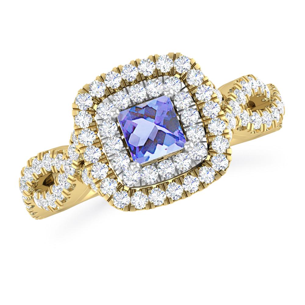 Yellow Gold - Tanzanite