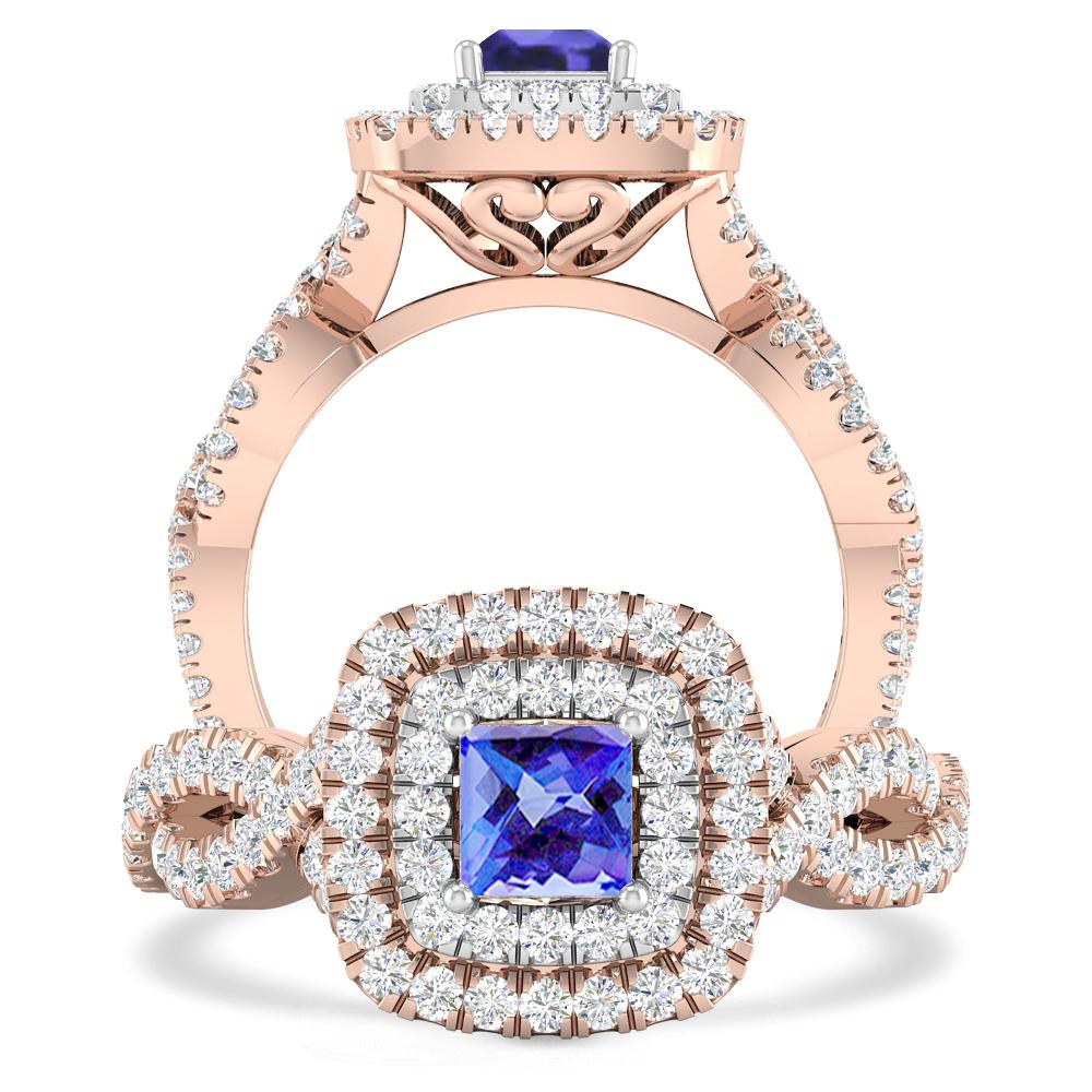 Rose Gold - Tanzanite