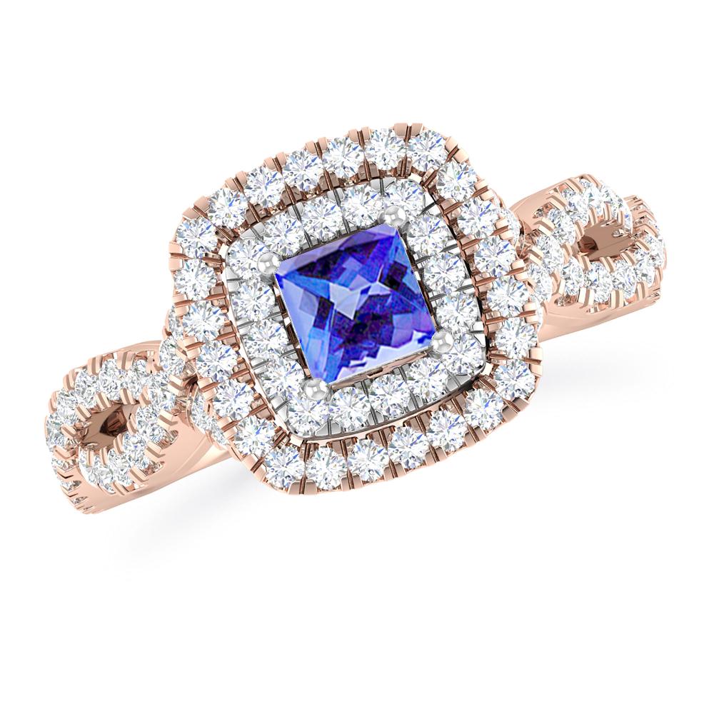 Rose Gold - Tanzanite