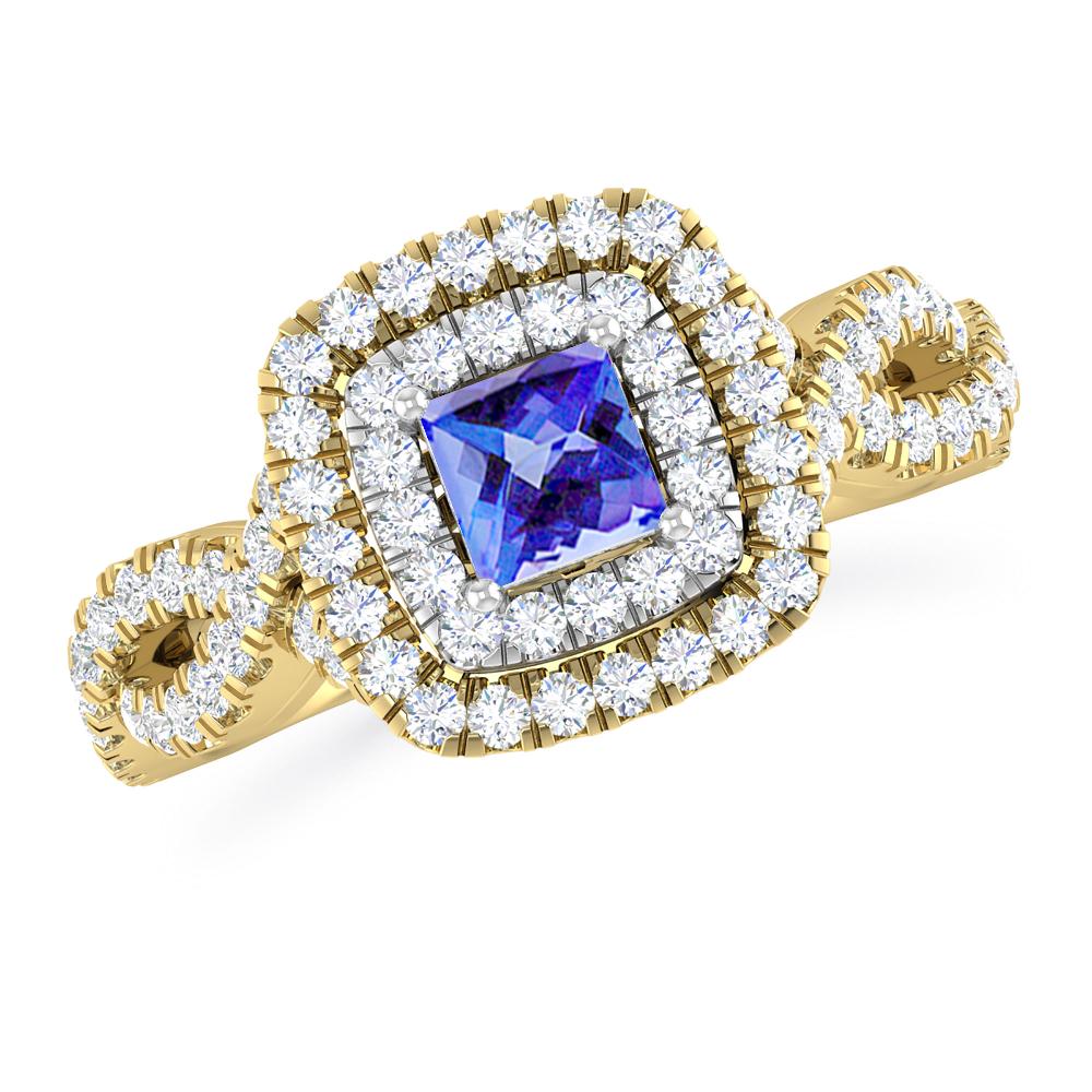 Yellow Gold - Tanzanite