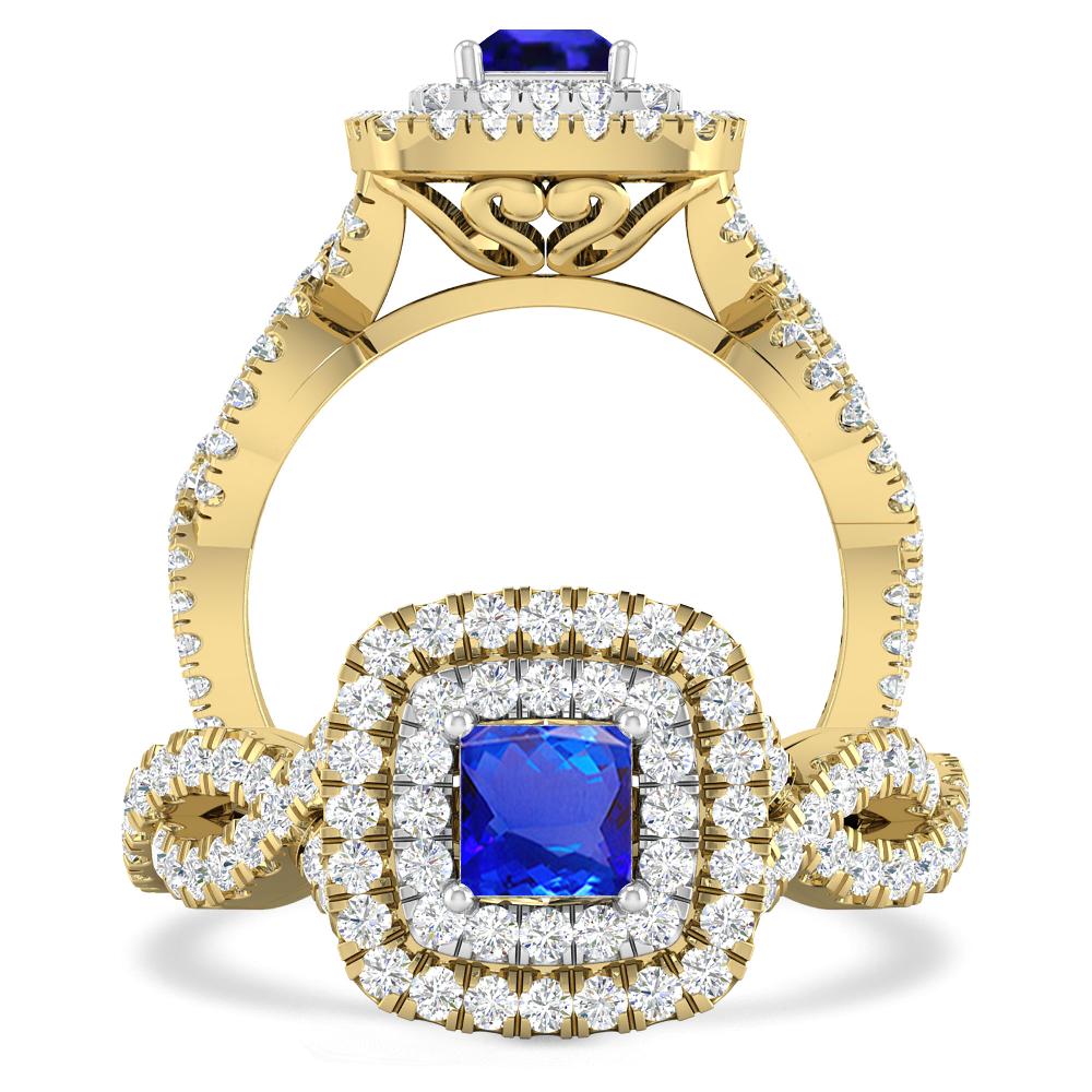 Yellow Gold - Tanzanite