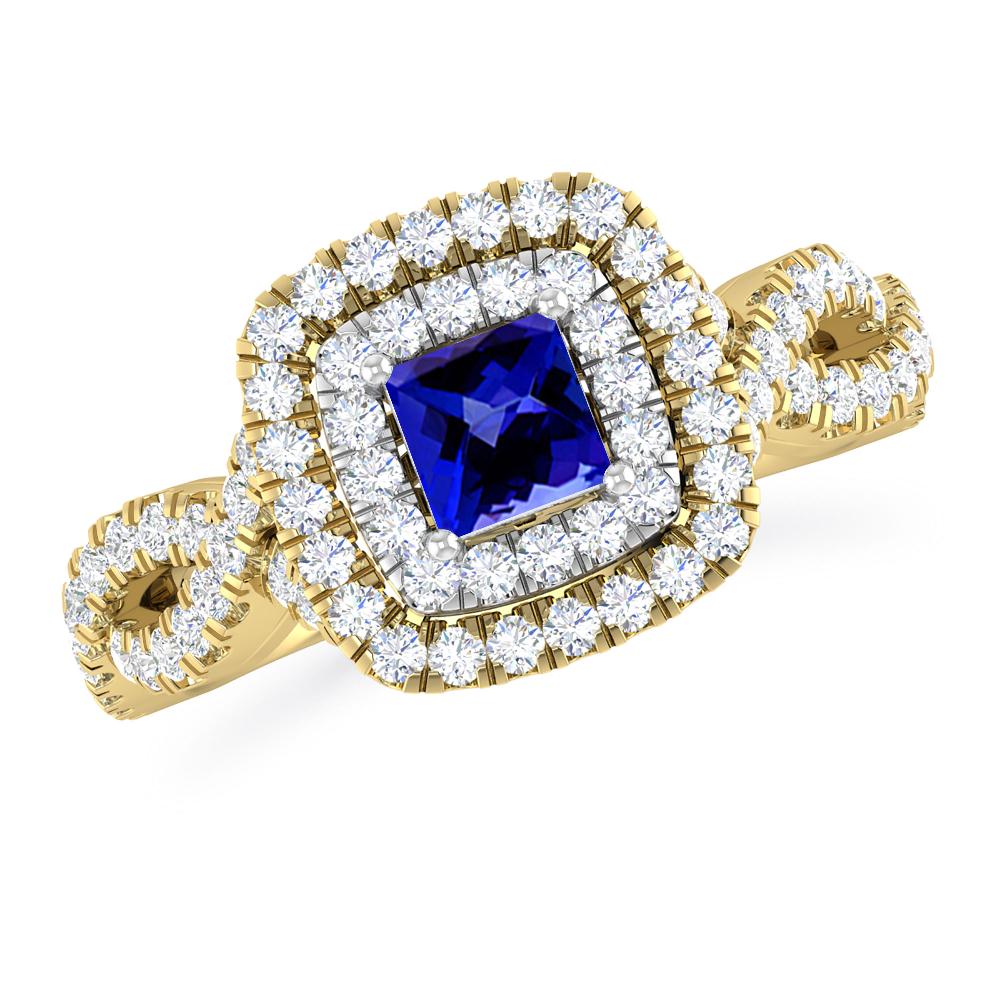 Yellow Gold - Tanzanite