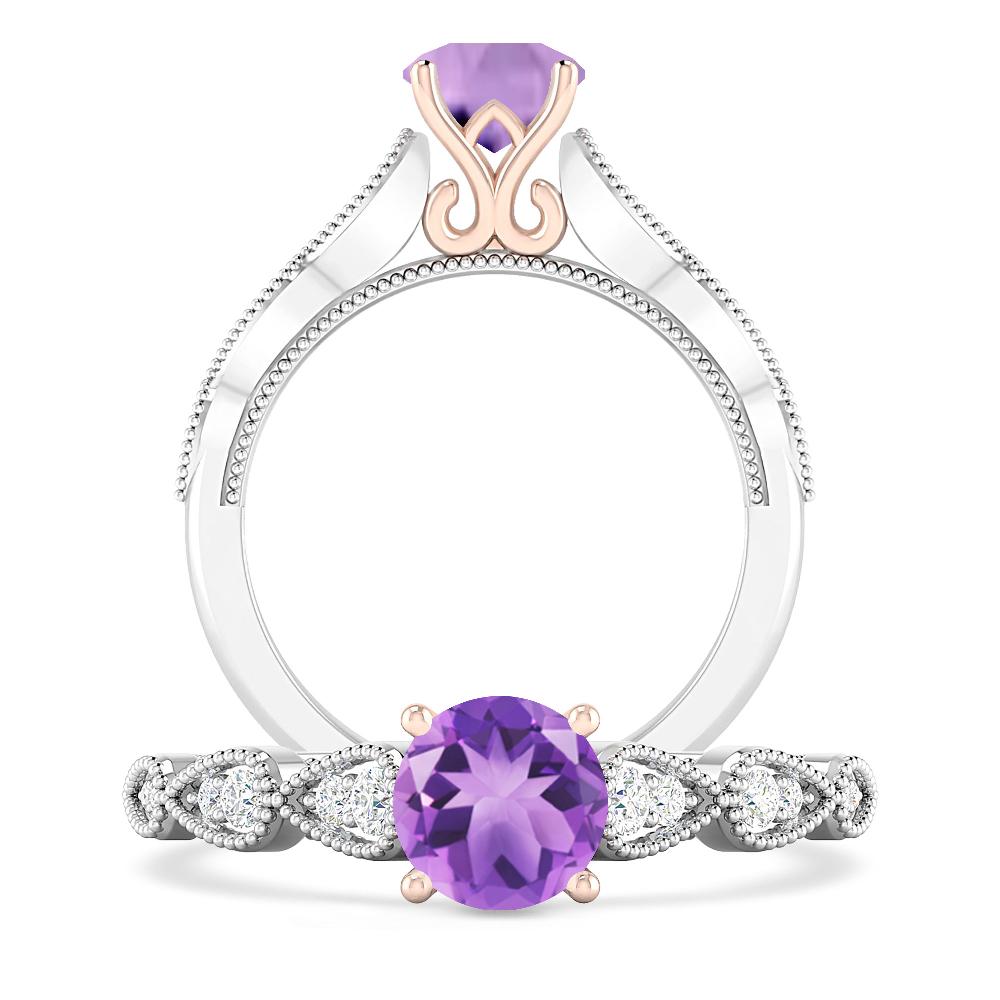 White Gold - Amethyst