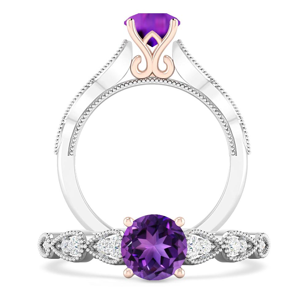 White Gold - Amethyst