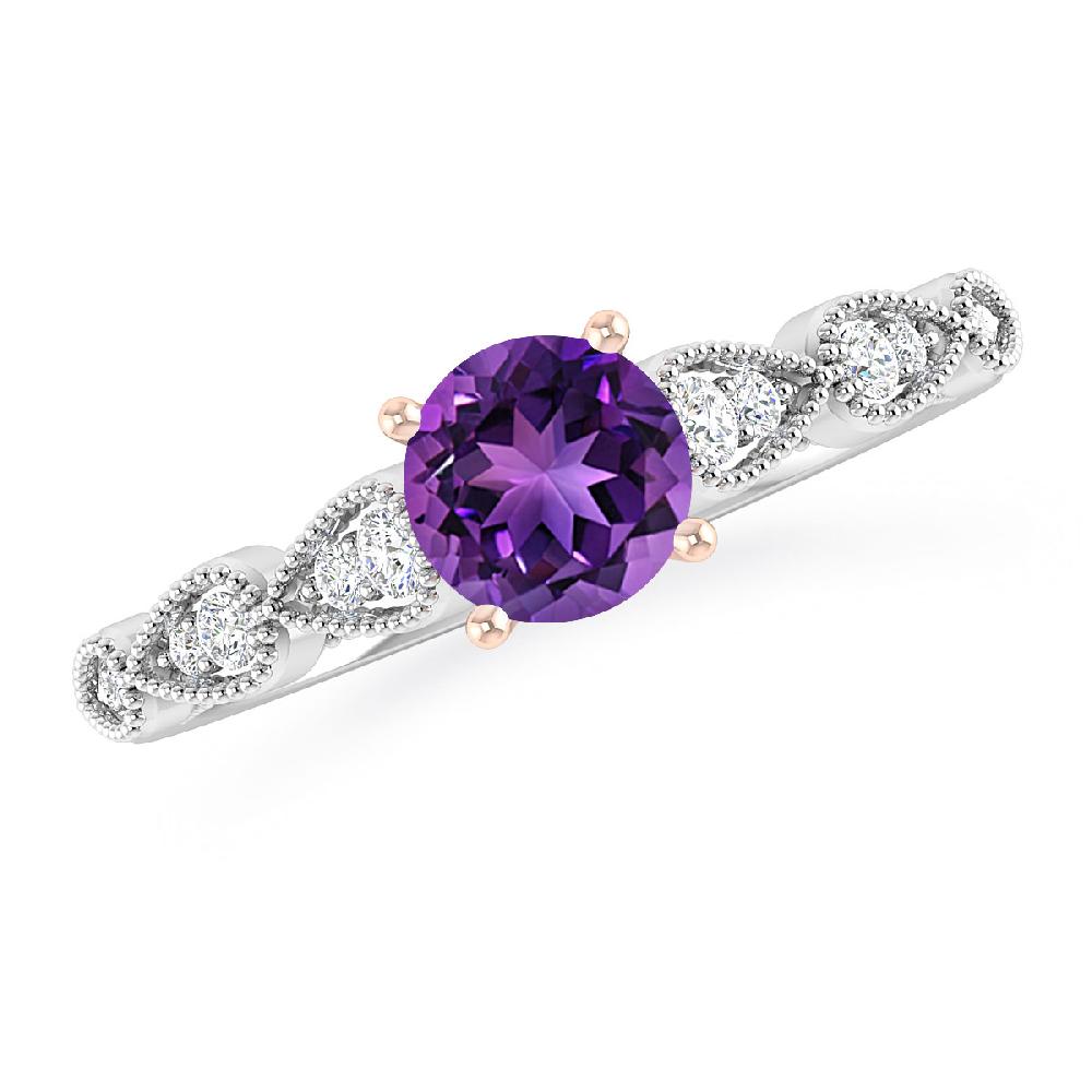 White Gold - Amethyst