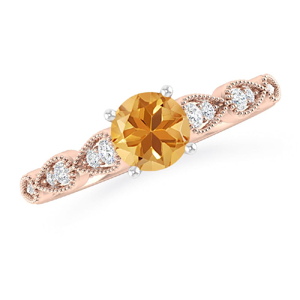 Rose Gold - Citrine