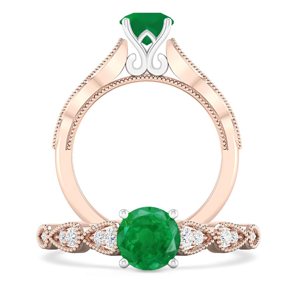 Rose Gold - Emerald