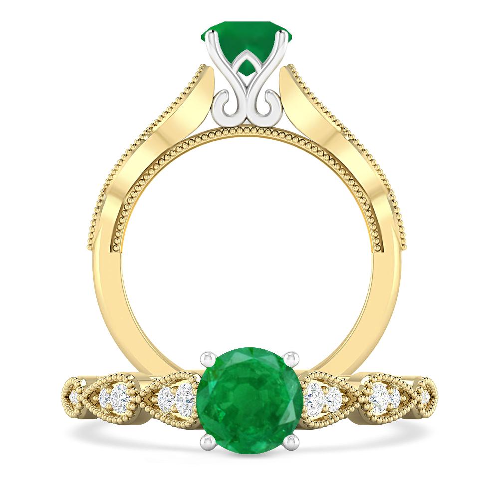 Yellow Gold - Emerald