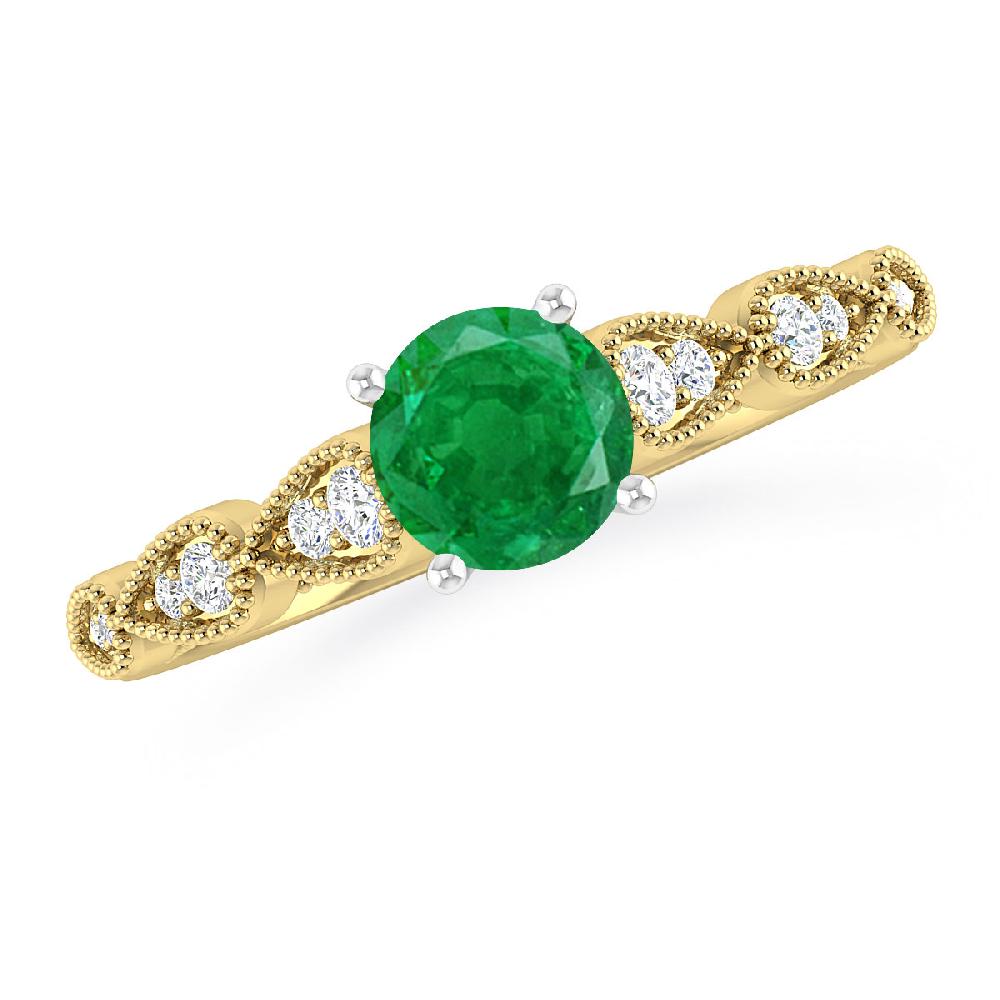 Yellow Gold - Emerald