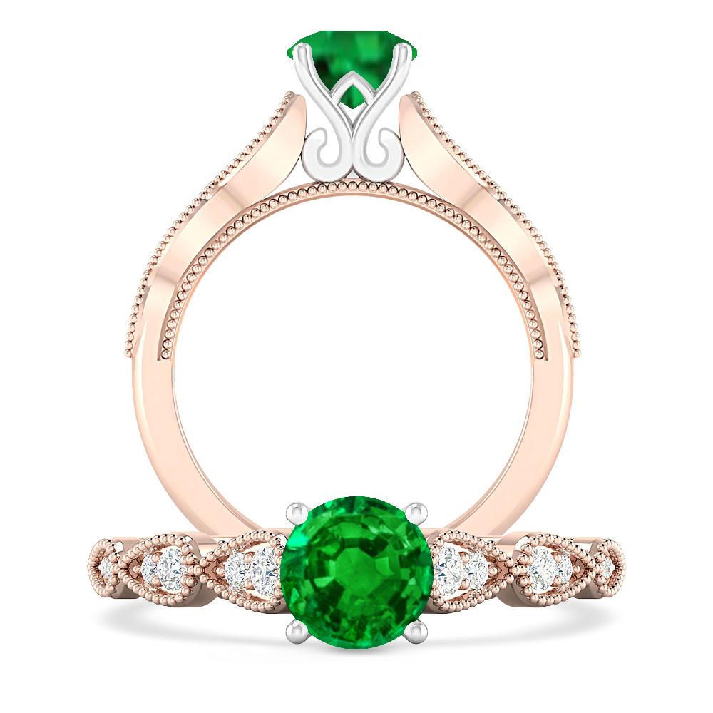 Rose Gold - Emerald