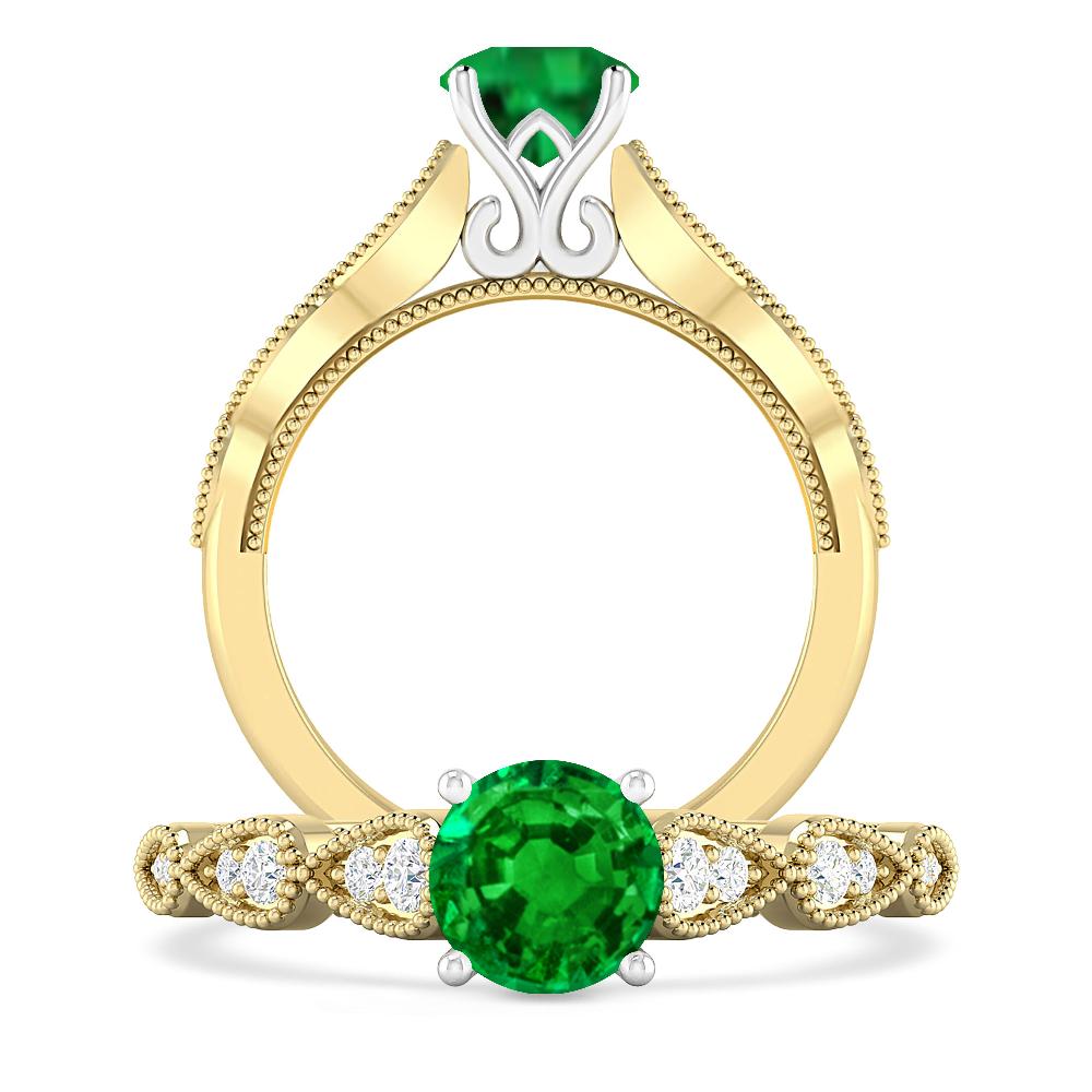 Yellow Gold - Emerald