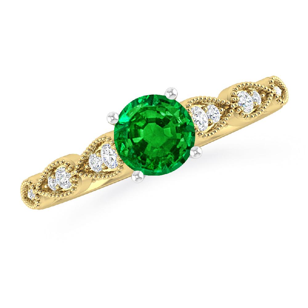 Yellow Gold - Emerald