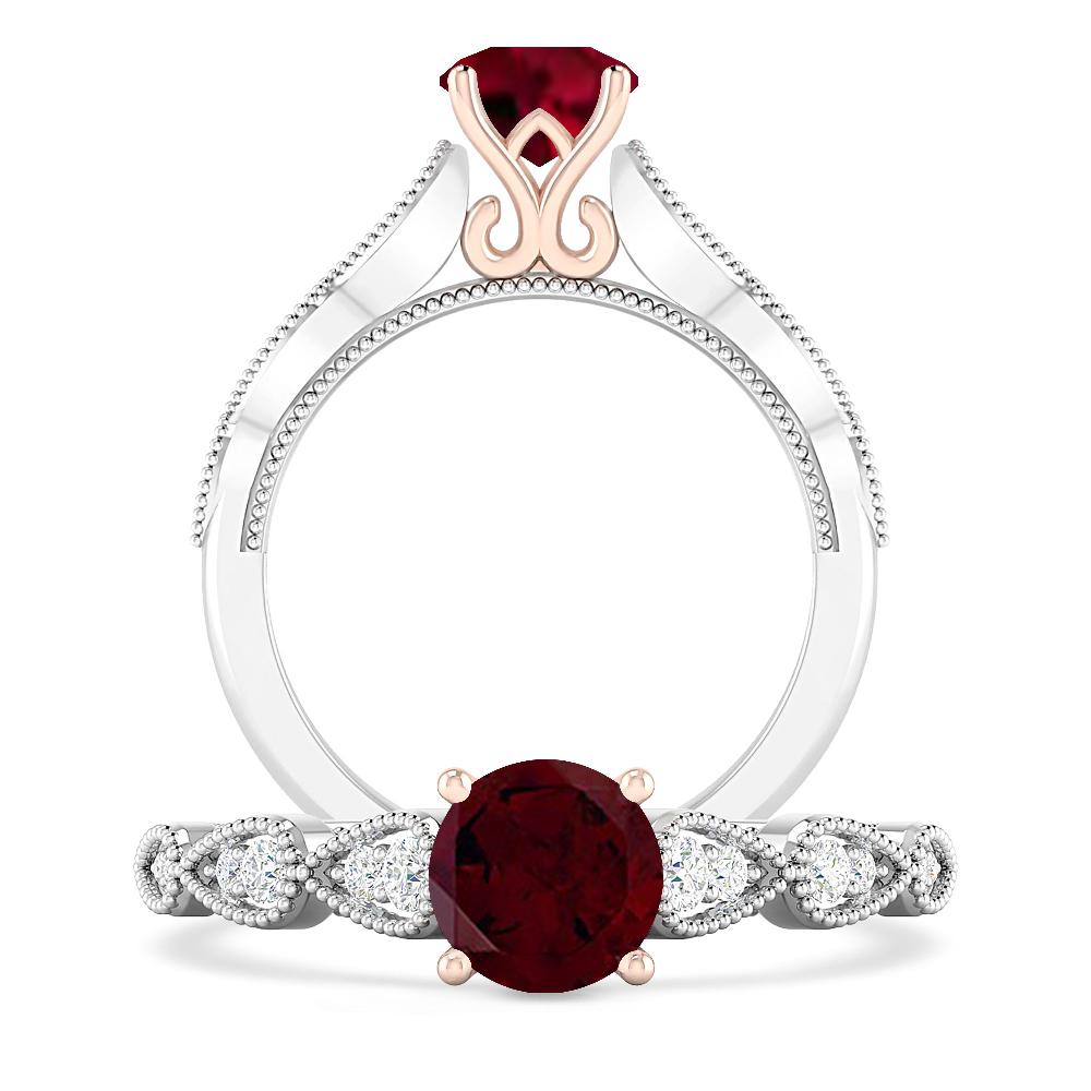 White Gold - Garnet