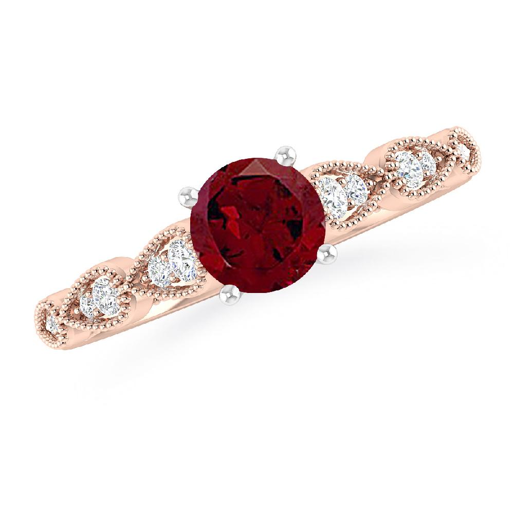 Rose Gold - Garnet