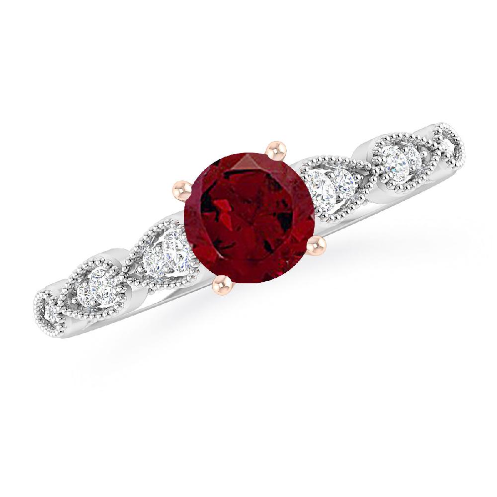 White Gold - Garnet