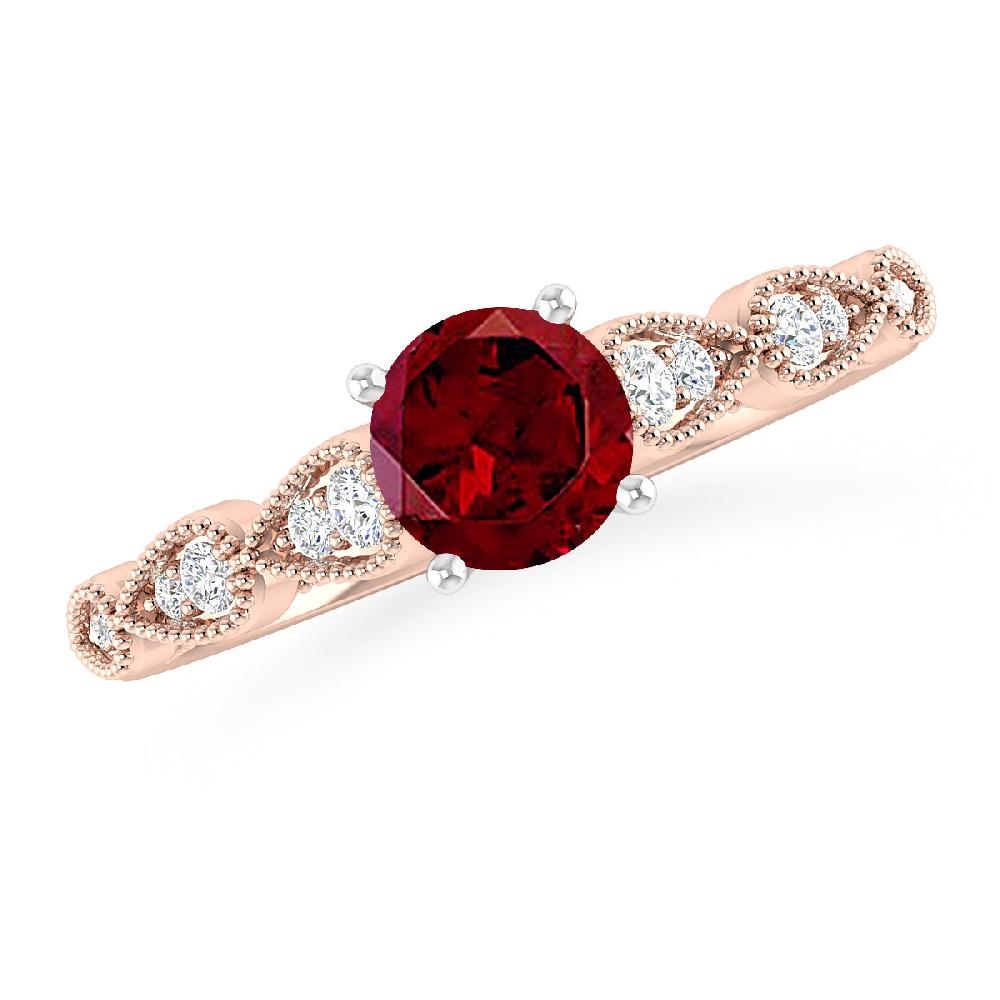 Rose Gold - Garnet