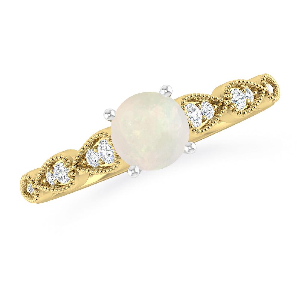 Yellow Gold - Opal