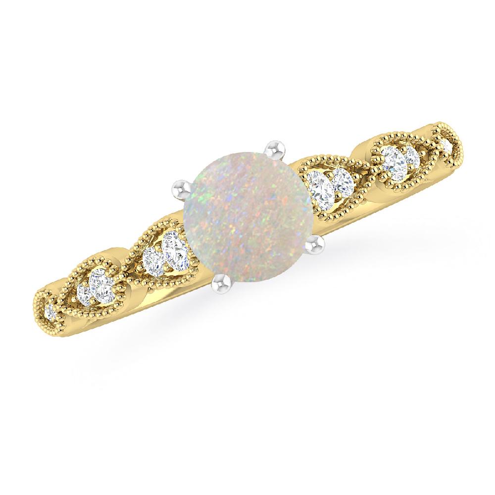 Yellow Gold - Opal