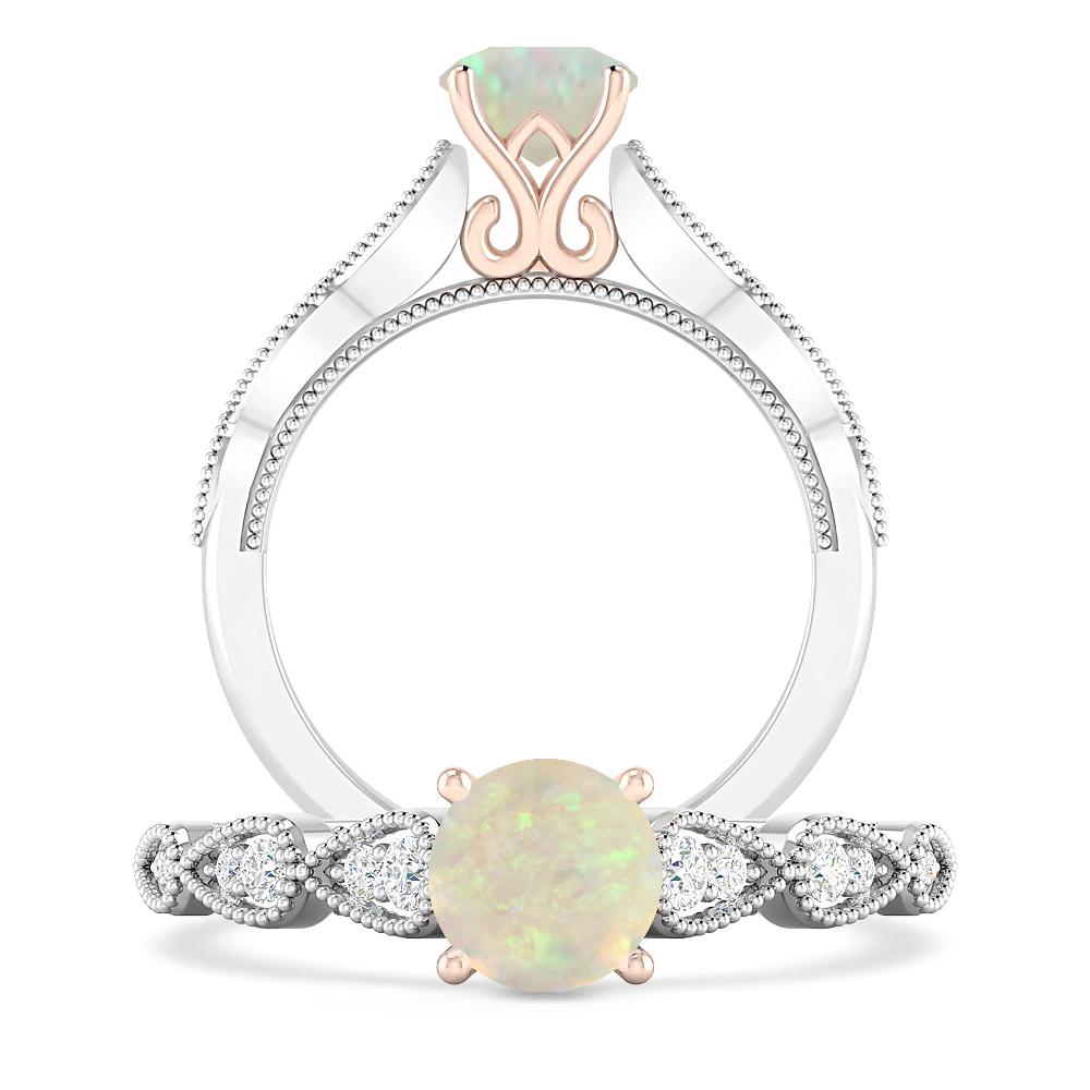 White Gold - Opal