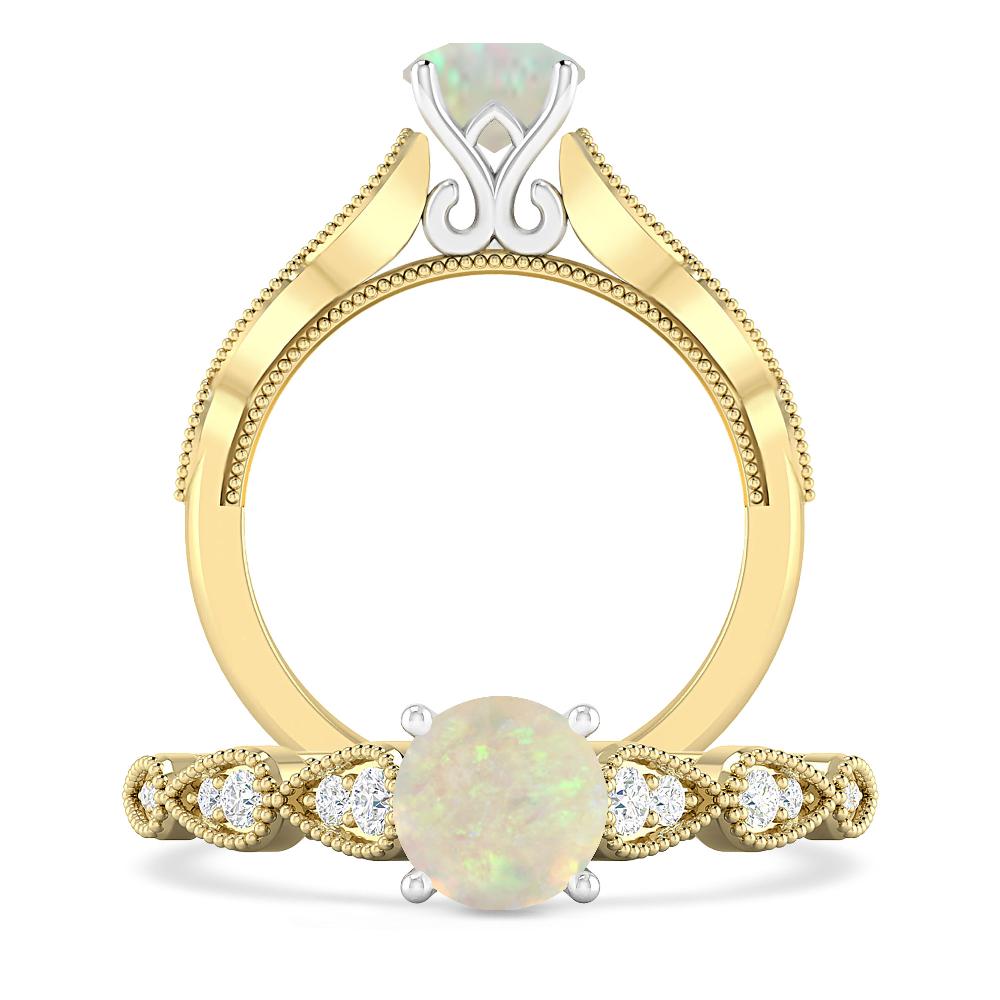 Yellow Gold - Opal