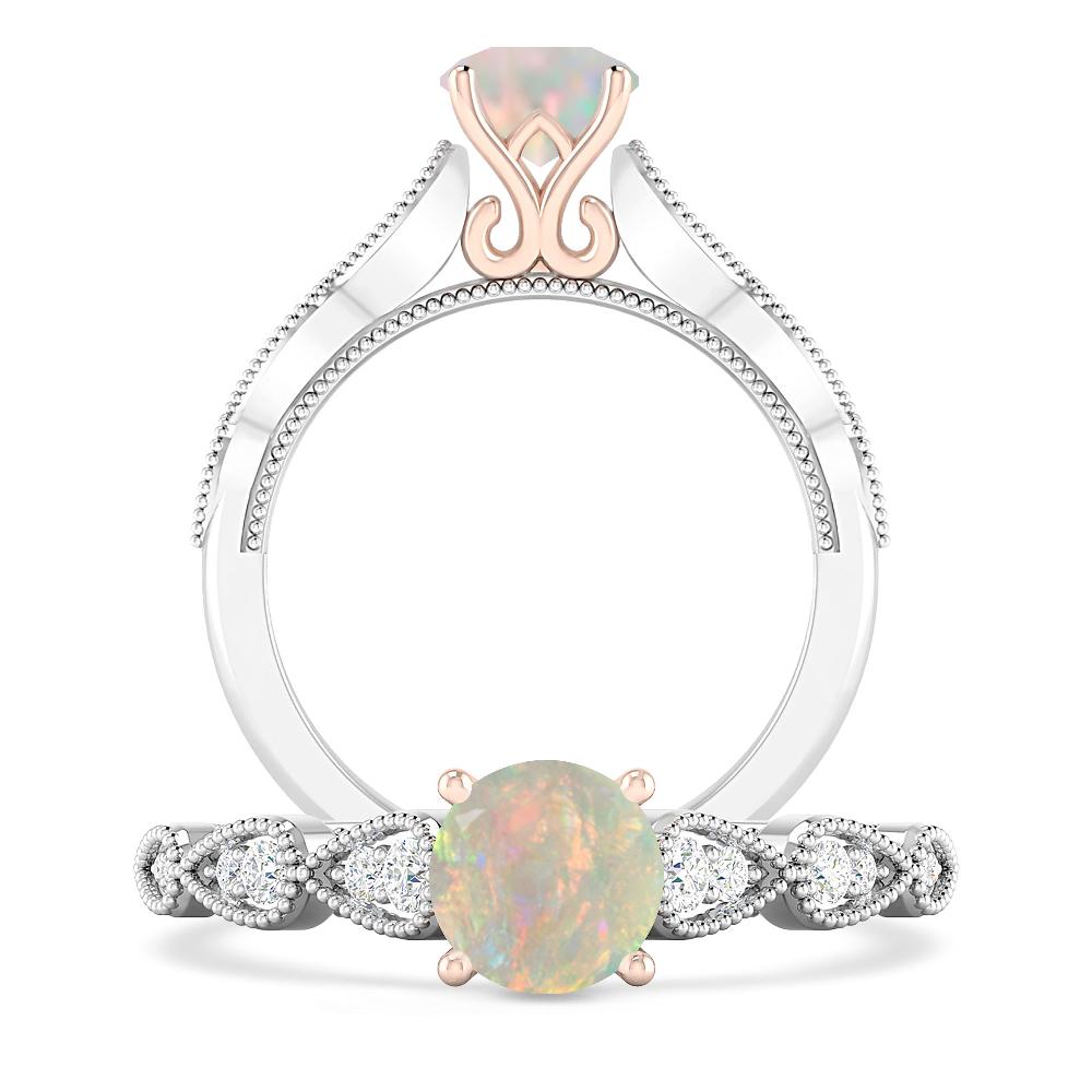 White Gold - Opal