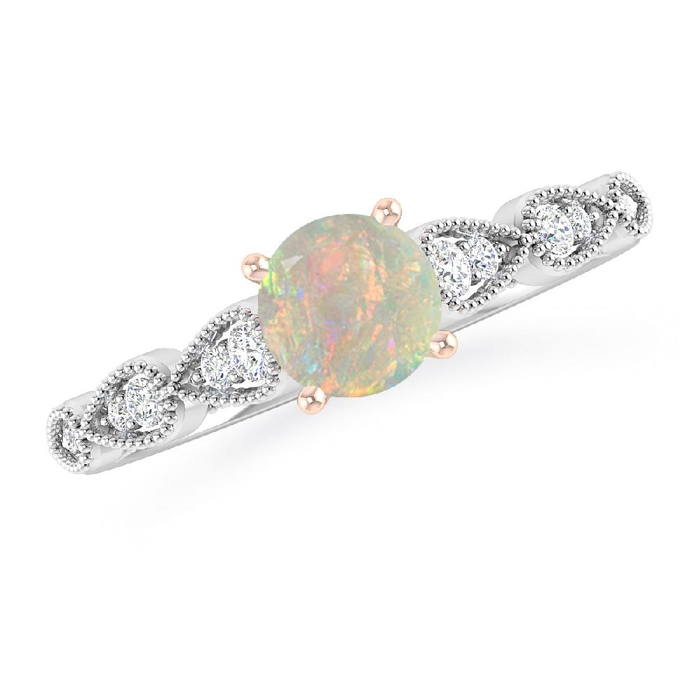 White Gold - Opal