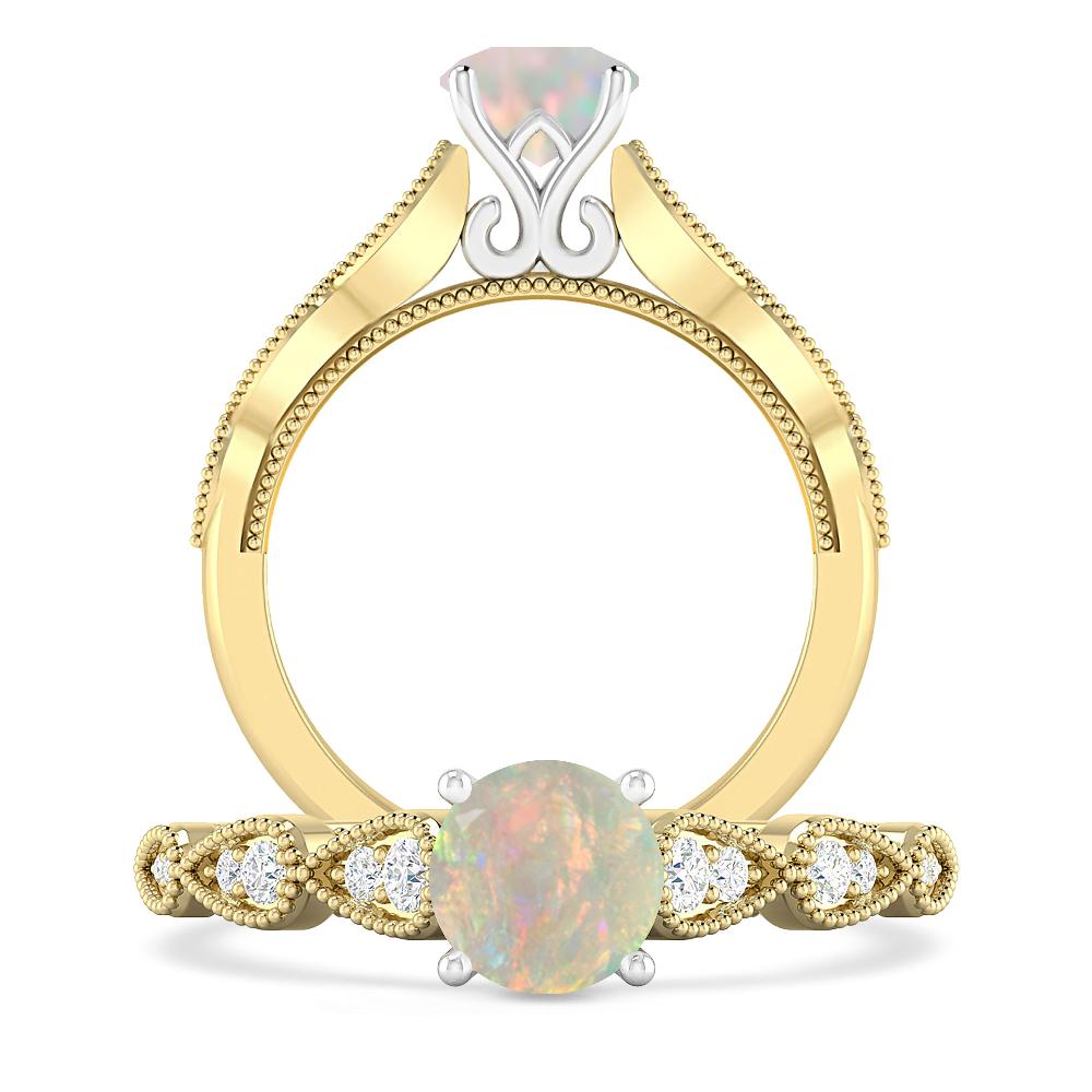 Yellow Gold - Opal