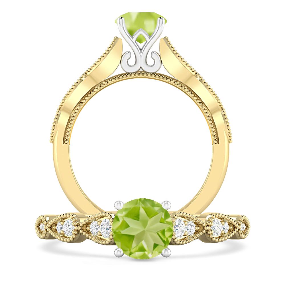 Yellow Gold - Peridot