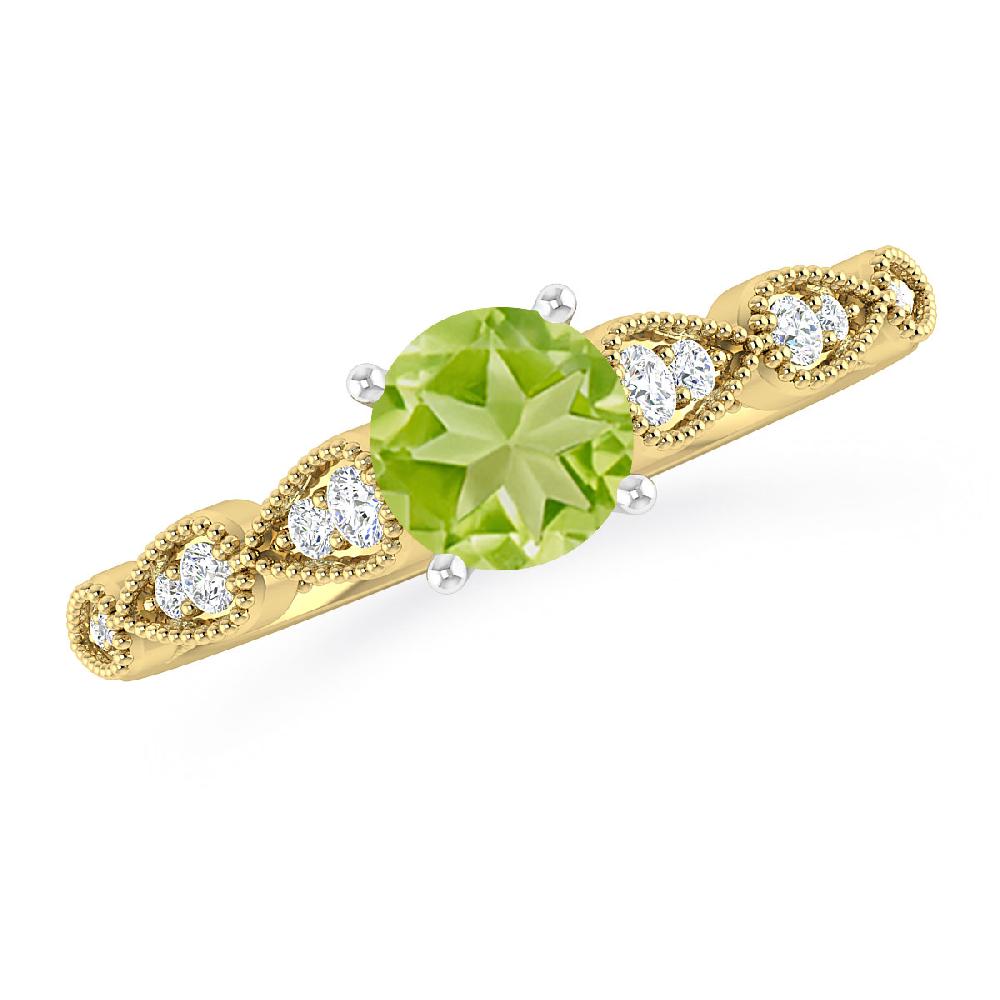 Yellow Gold - Peridot