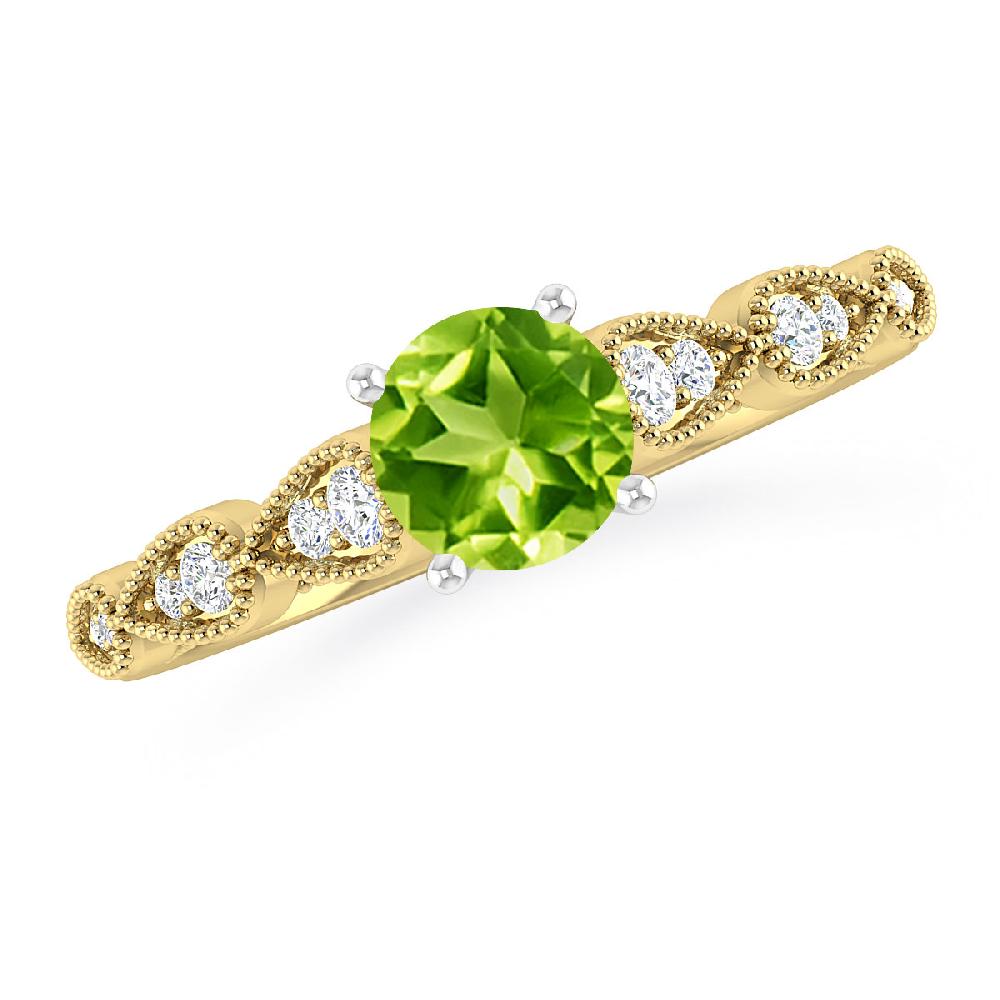 Yellow Gold - Peridot