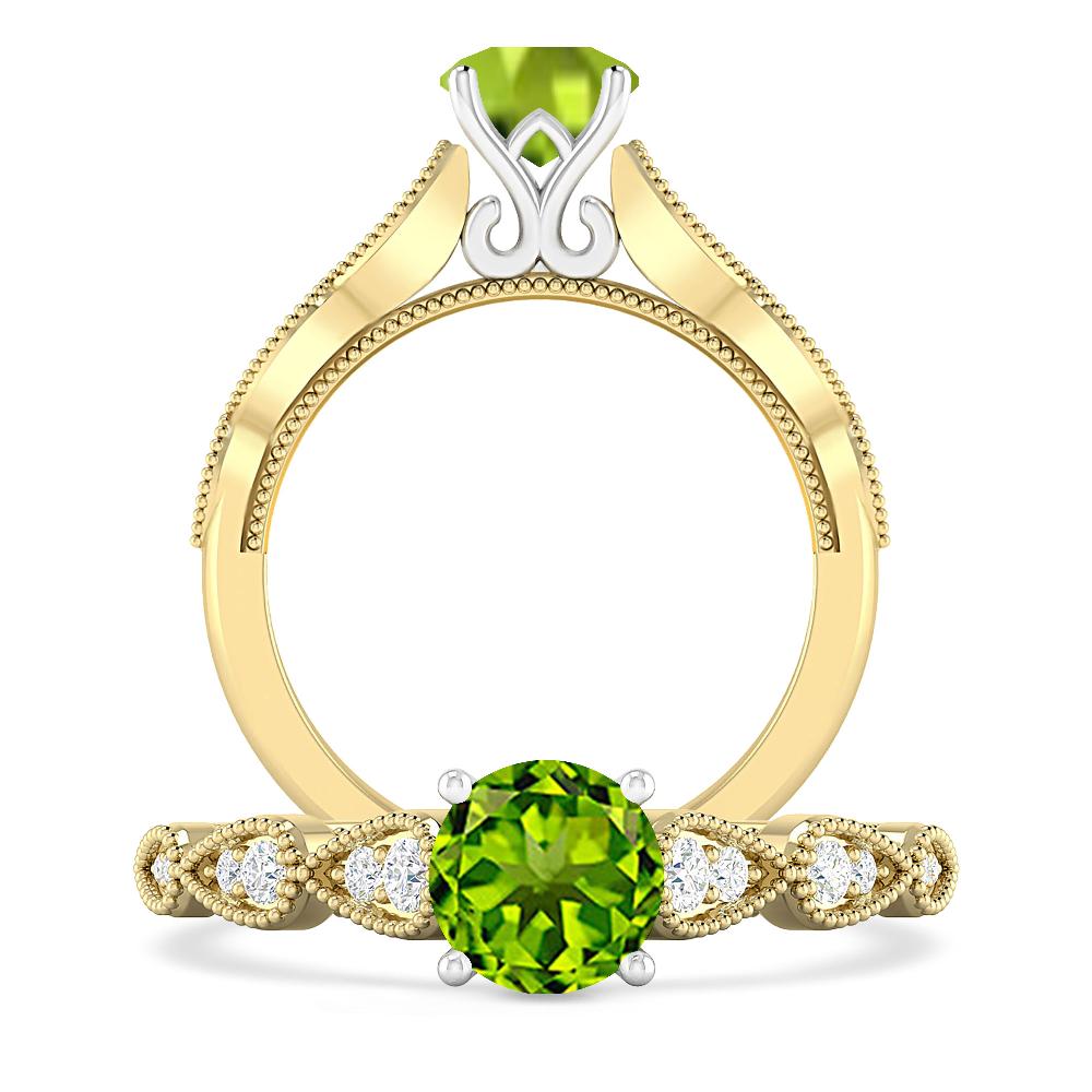 Yellow Gold - Peridot