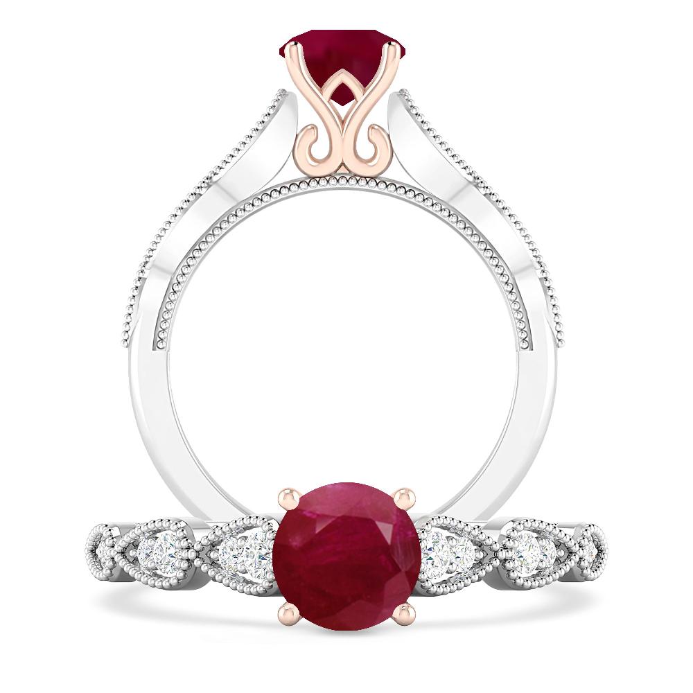 White Gold - Ruby