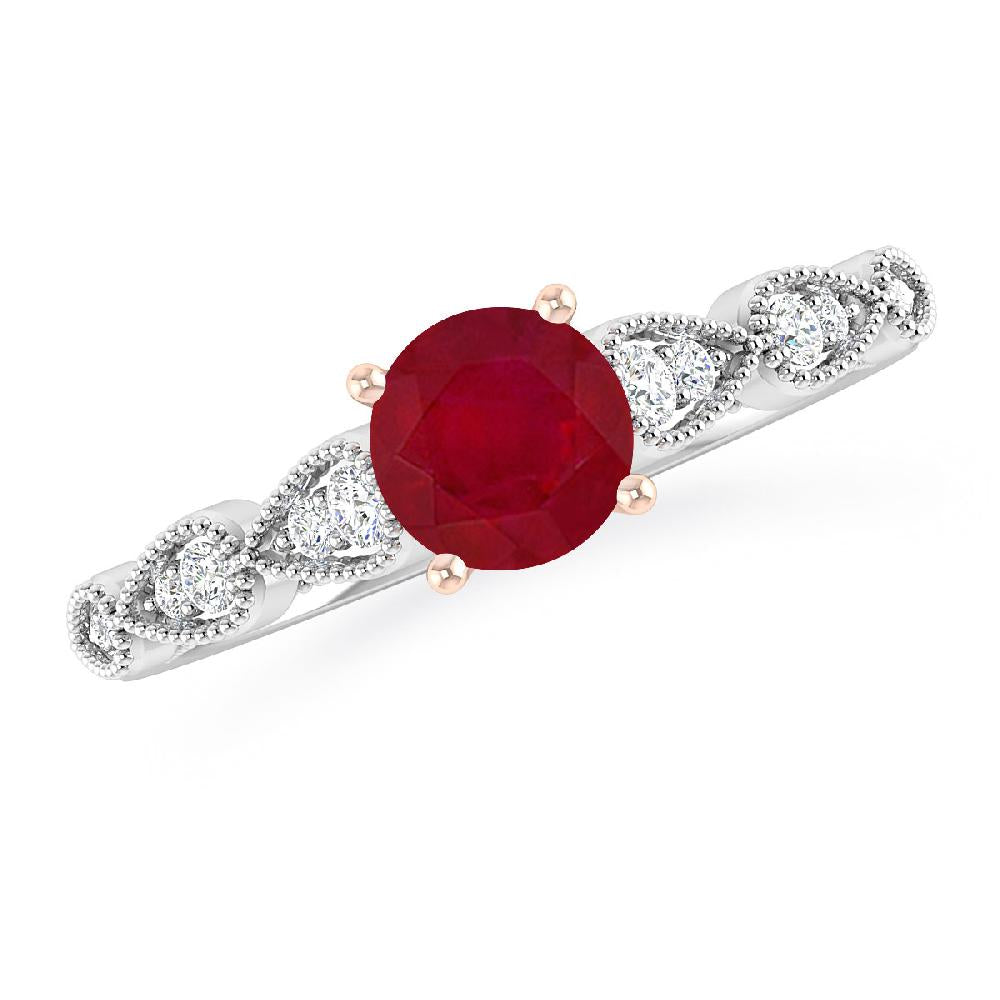 White Gold - Ruby