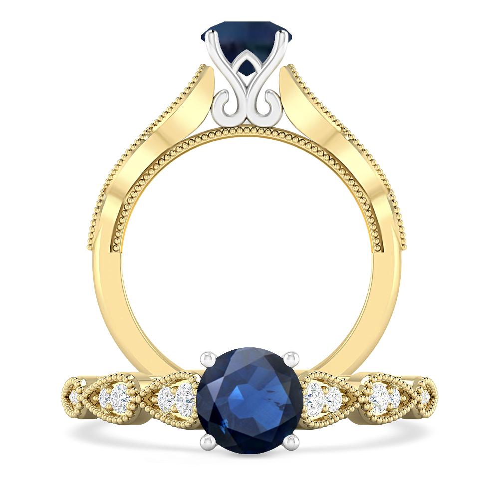 Yellow Gold - Sapphire