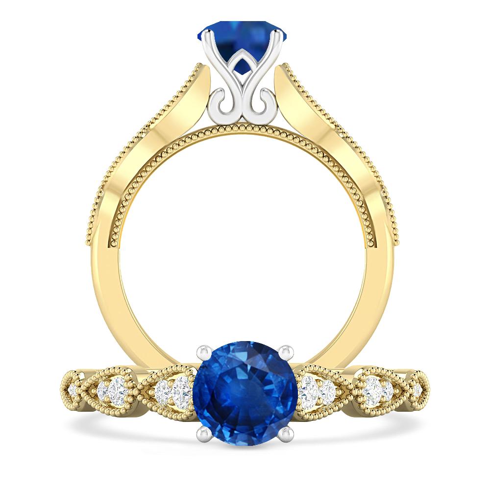 Yellow Gold - Sapphire