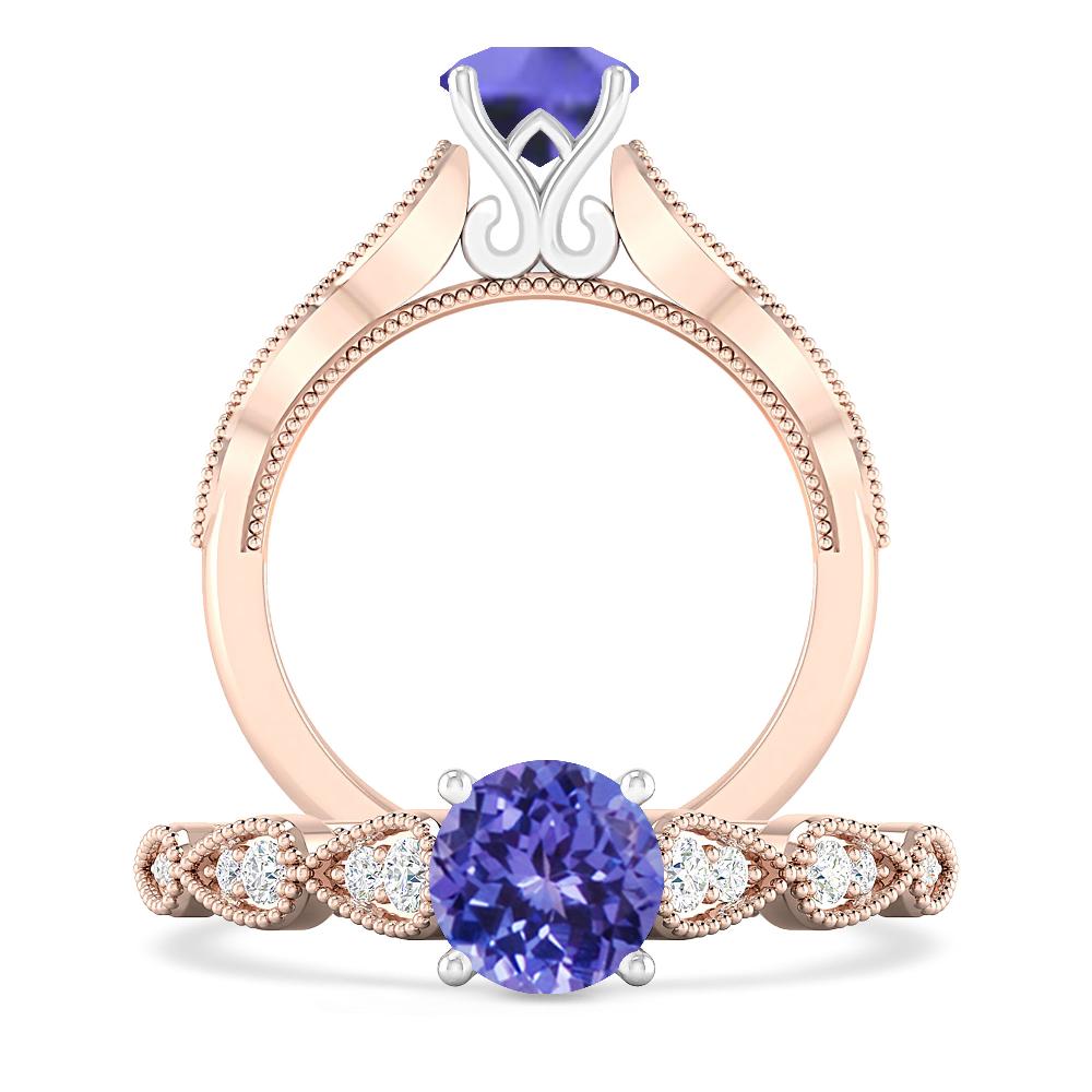 Rose Gold - Tanzanite