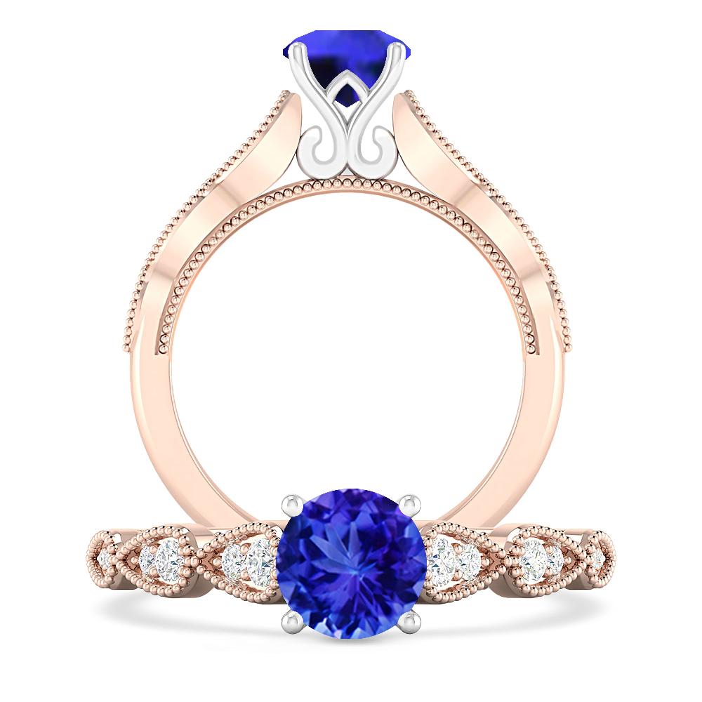 Rose Gold - Tanzanite