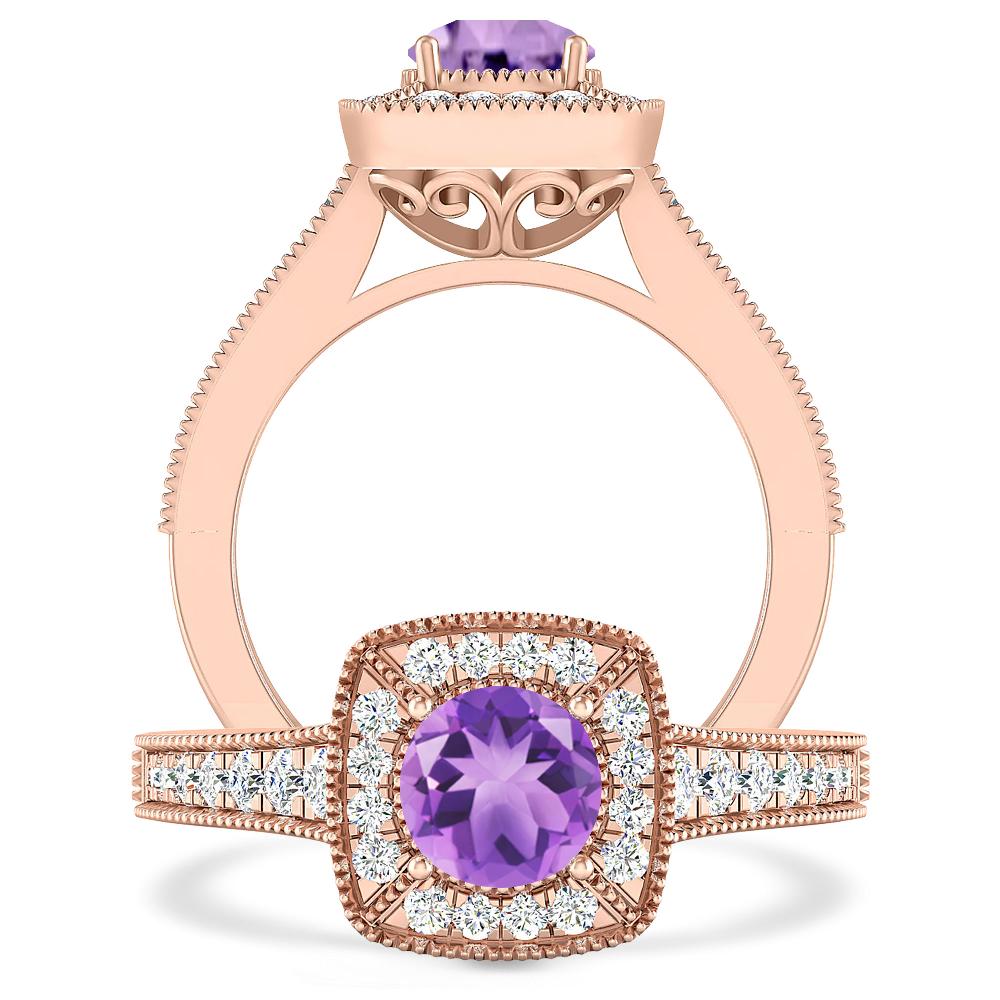 Rose Gold - Amethyst