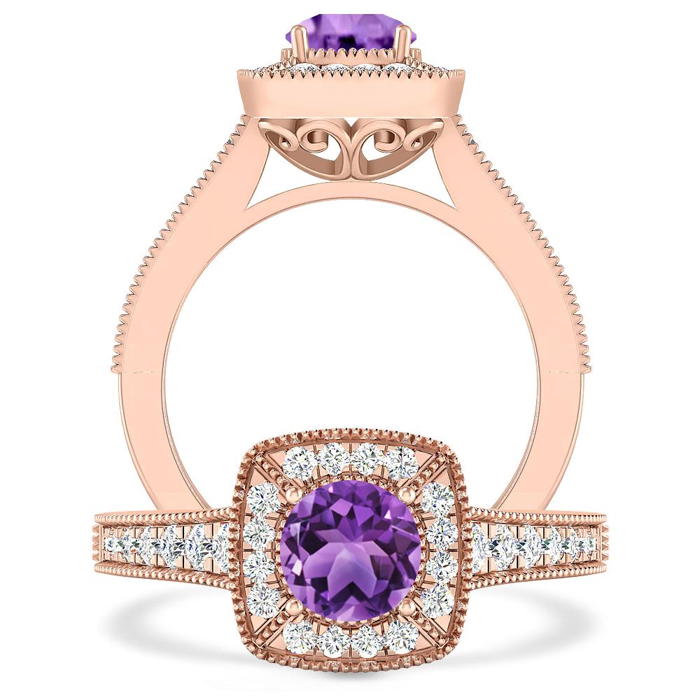 Rose Gold - Amethyst