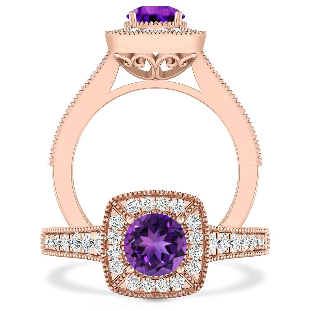 Rose Gold - Amethyst