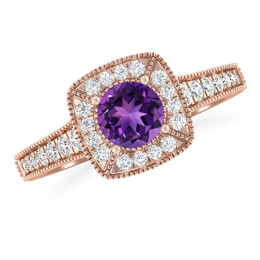 Rose Gold - Amethyst