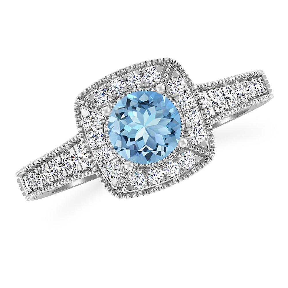 White Gold - Aquamarine