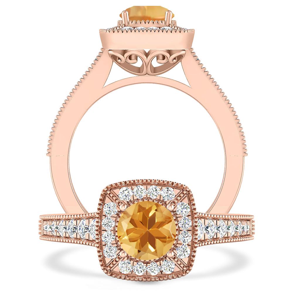 Rose Gold - Citrine