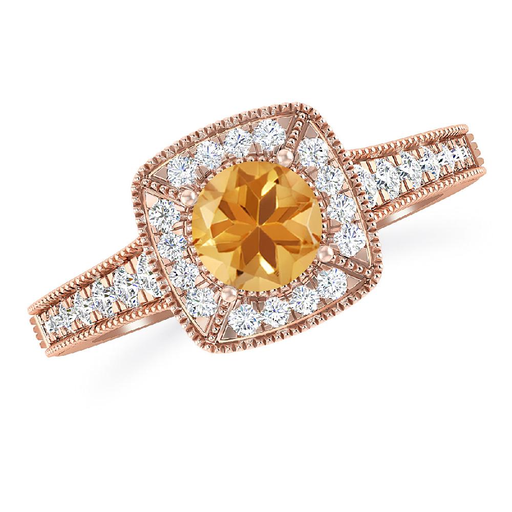 Rose Gold - Citrine