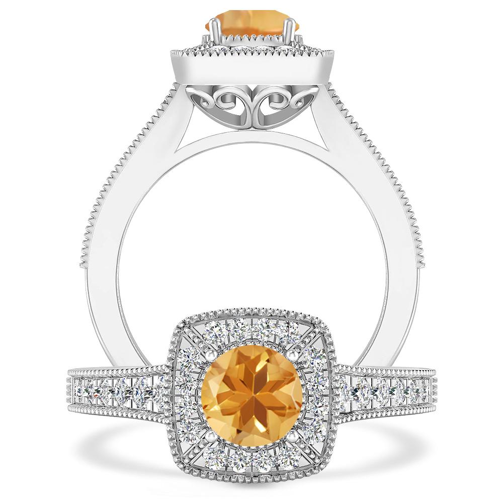 White Gold - Citrine