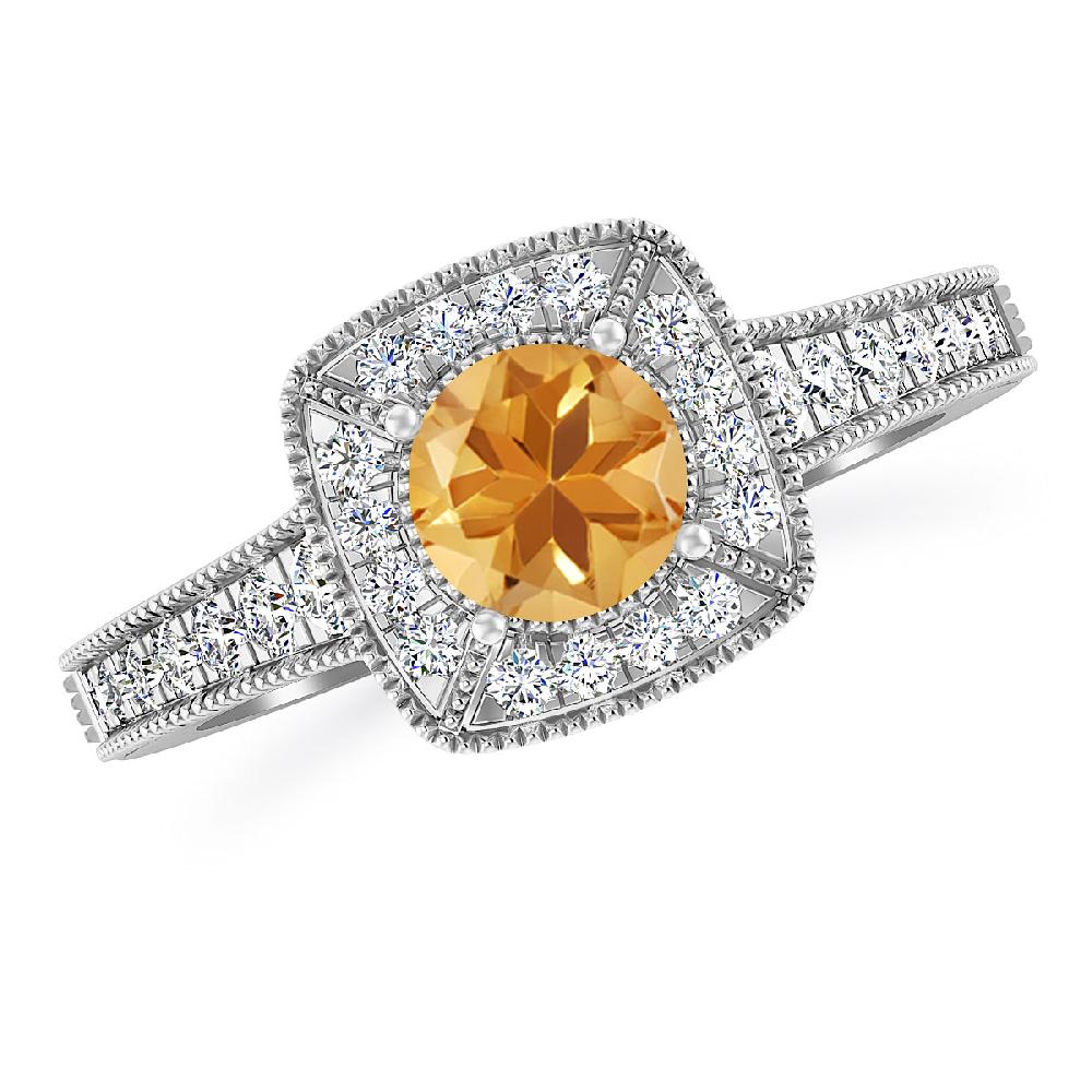 White Gold - Citrine