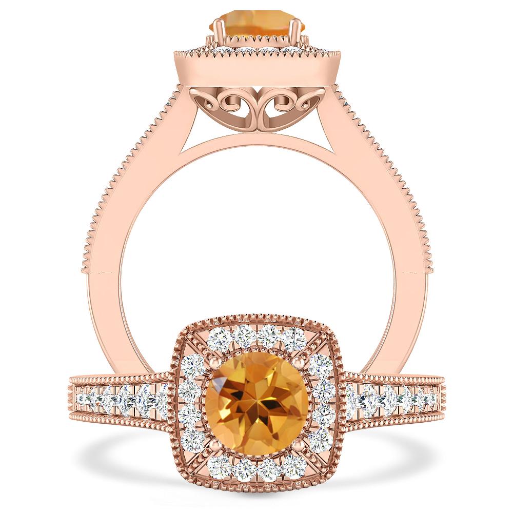 Rose Gold - Citrine