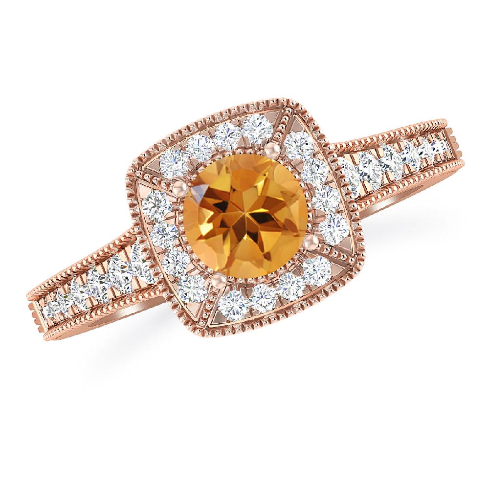 Rose Gold - Citrine