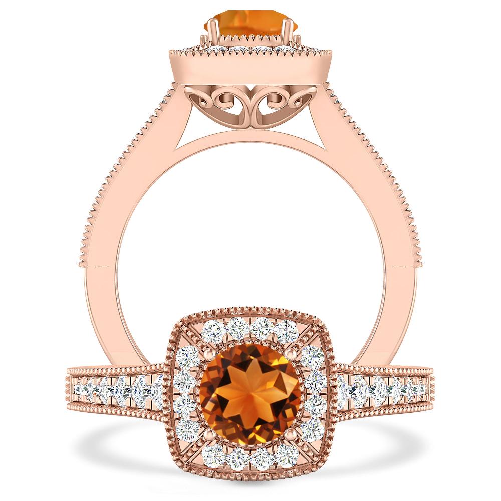 Rose Gold - Citrine