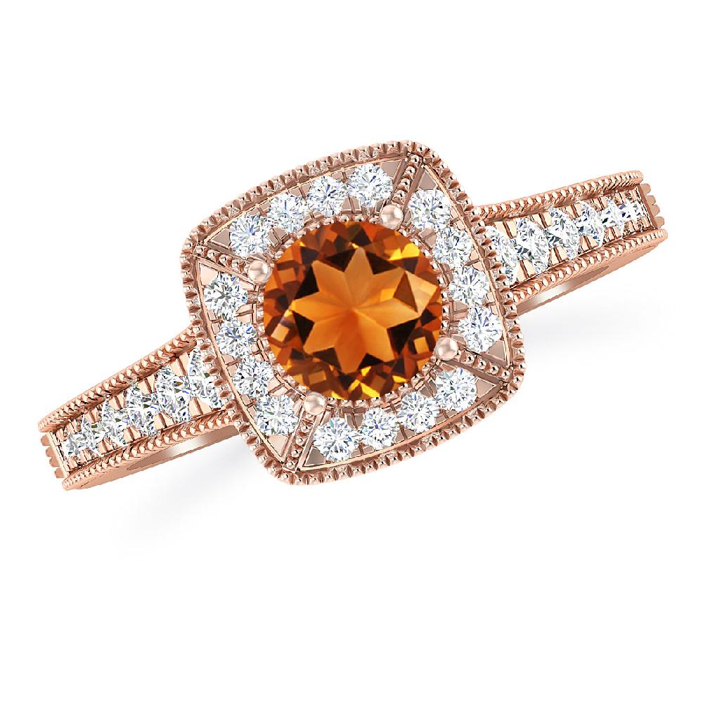 Rose Gold - Citrine